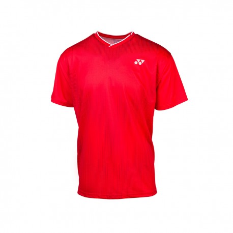 YONEX Men's Crew Neck Shirt YM0026 Ruby Red