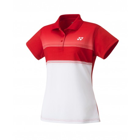 YONEX Women's Polo Shirt, Club Team YW0019 Sunset Red