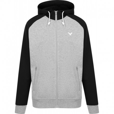 VICTOR unisex Sweater Jacket V-13400 H - schwarz-grau