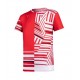VICTOR T-Shirt T-10002 rot-weiß, Gr. M