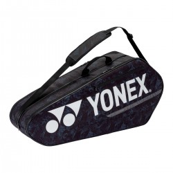YONEX 42126EX TEAM RAQUET BAG(6pcs), Black/Silver