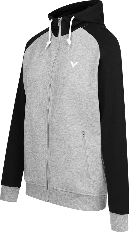 VICTOR unisex Sweater Jacket V-13400 H - schwarz-grau