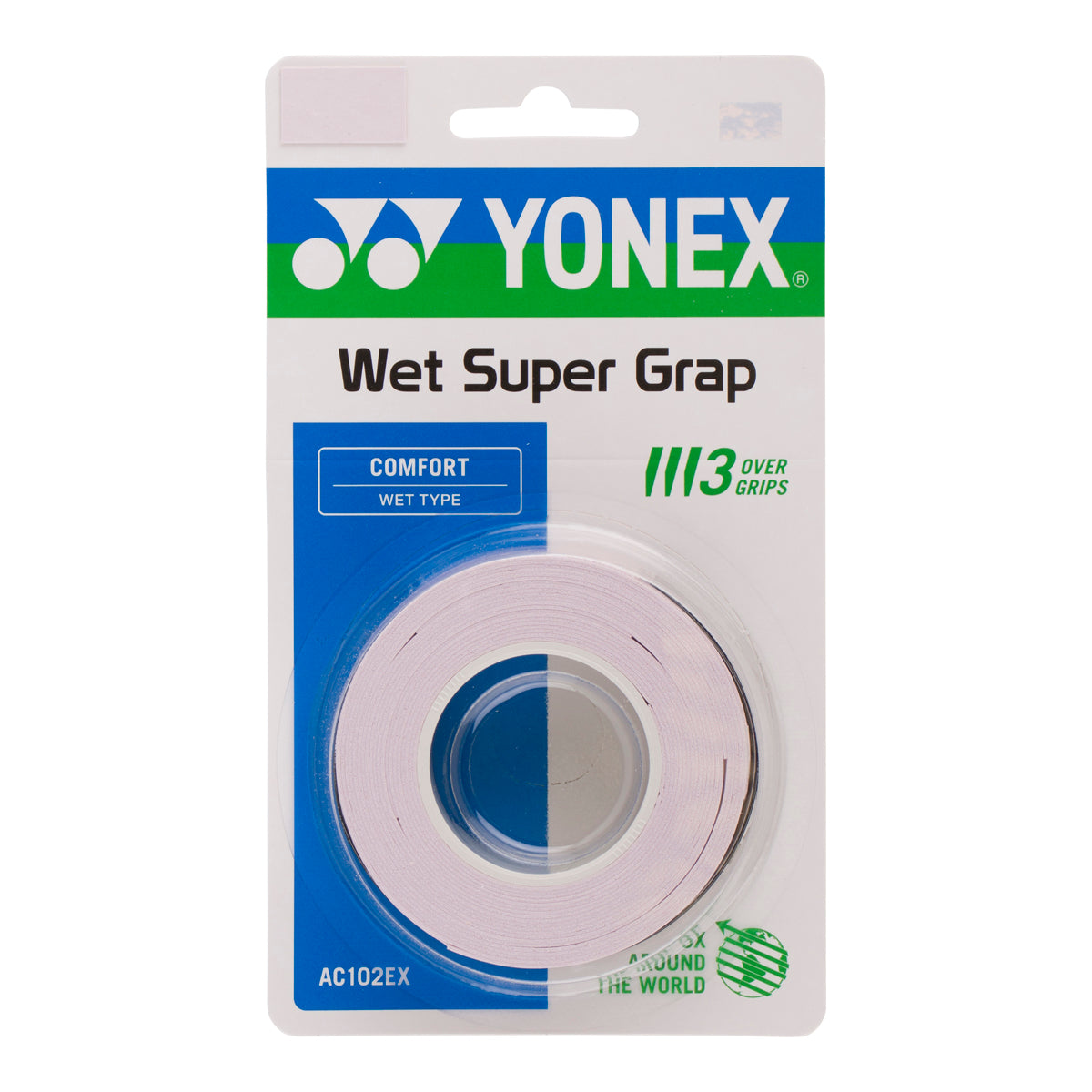 YONEX SUPER GRAP AC 102-3, mist pink, 3er Packung