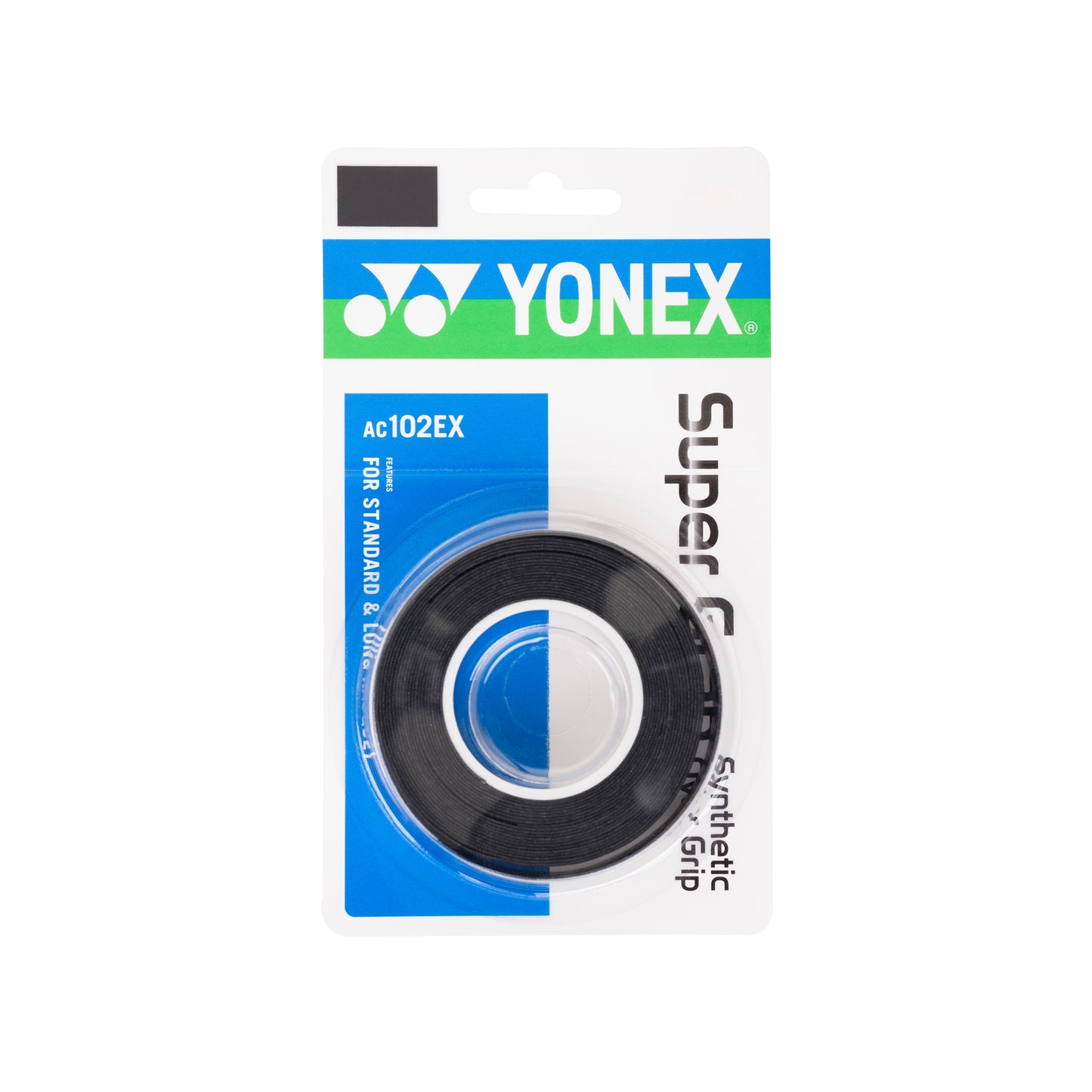 YONEX SUPER GRAP AC 102-3, schwarz, 3er Packung