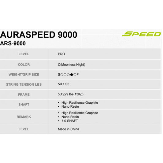 VICTOR AURASPEED 9000 C - 5U/G5, unbesaitet