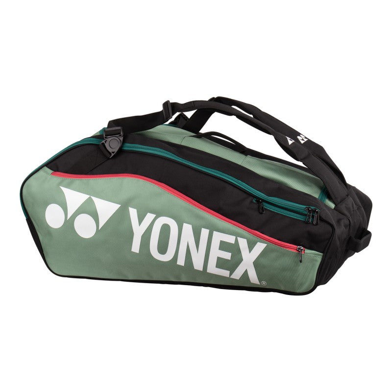 YONEX Club Line Racket Bag, 1224, 12pcs, moss green/black