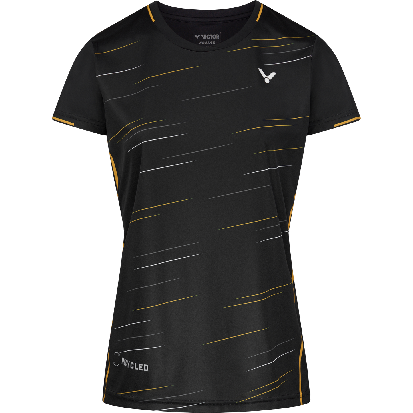 VICTOR T-Shirt female T-24100 C, schwarz