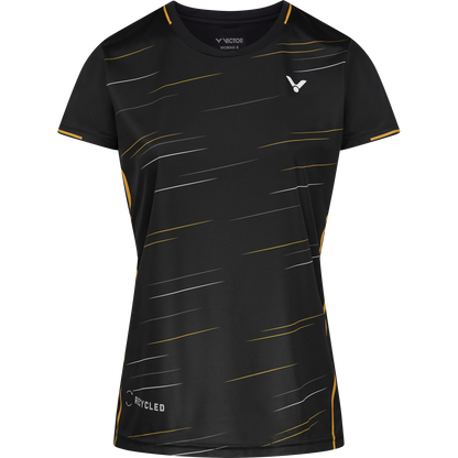 VICTOR T-Shirt female T-24100 C, schwarz