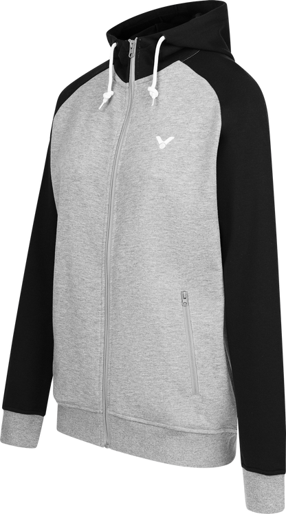 VICTOR unisex Sweater Jacket V-13400 H - schwarz-grau