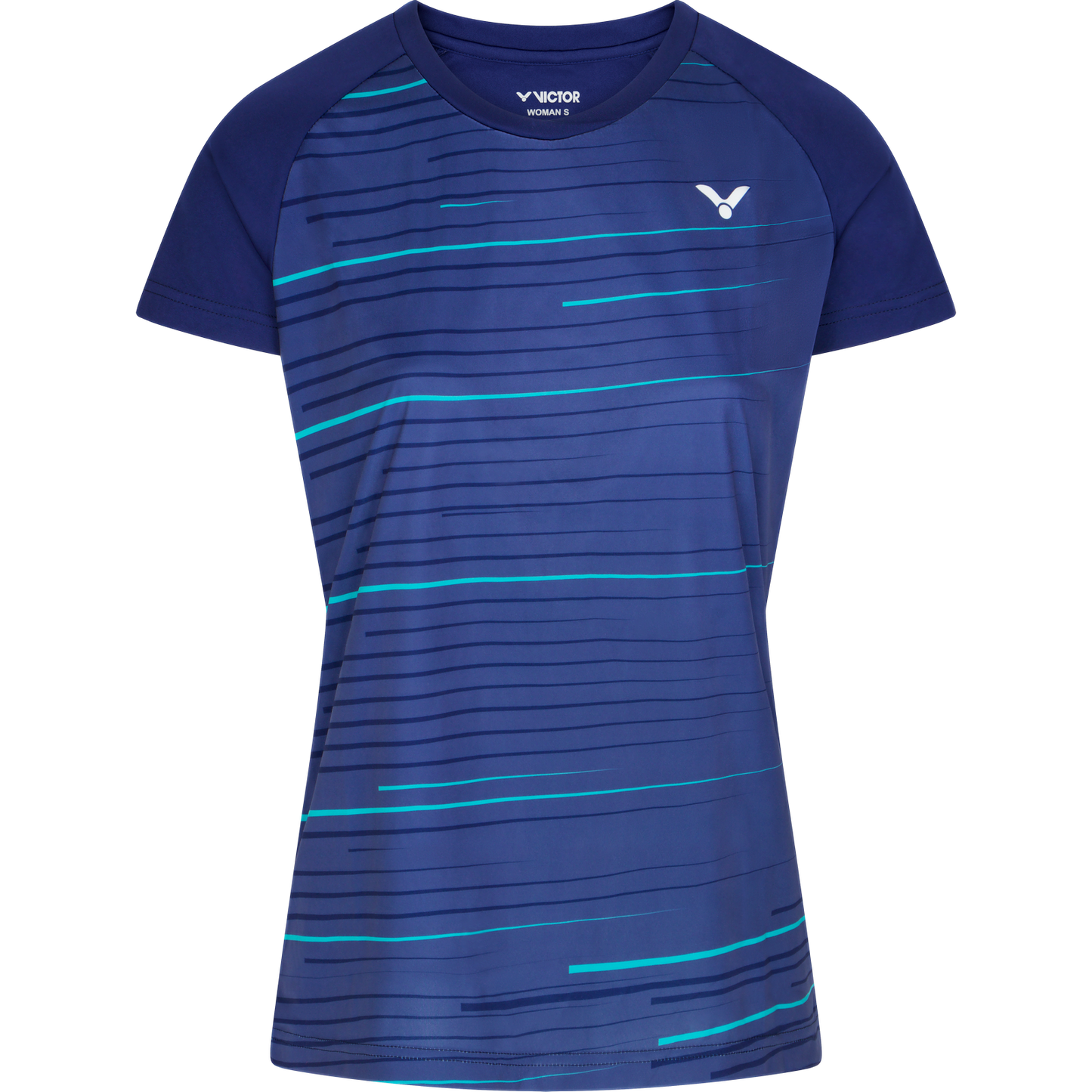 VICTOR T-Shirt T-34100 B female, blau