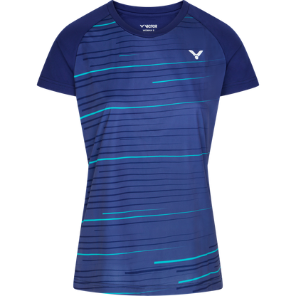VICTOR T-Shirt T-34100 B female, blau