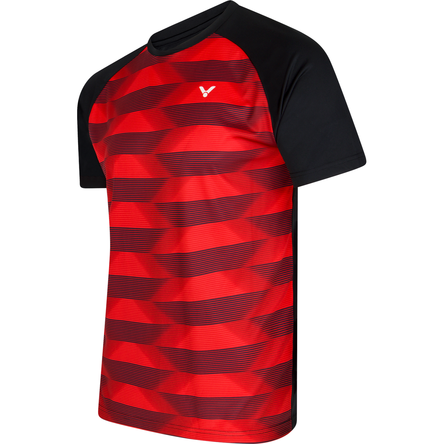 VICTOR T-Shirt T-33102 CD unisex, schwarz/rot