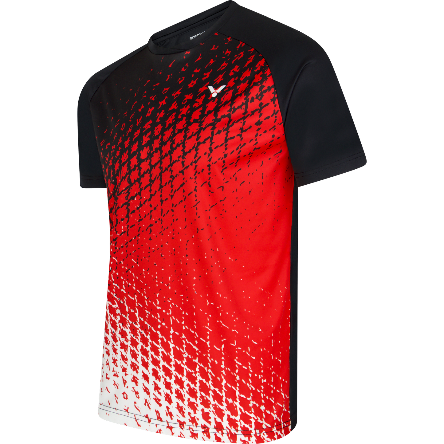VICTOR T-Shirt T-33105 CD unisex, schwarz/rot