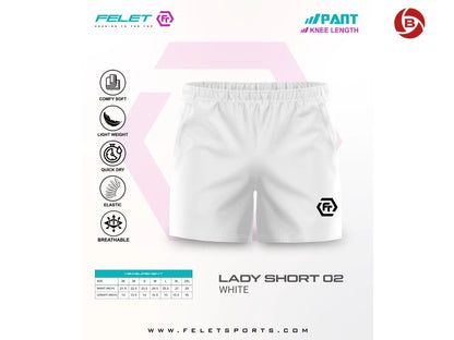 FELET Damen-Shorts 02 white
