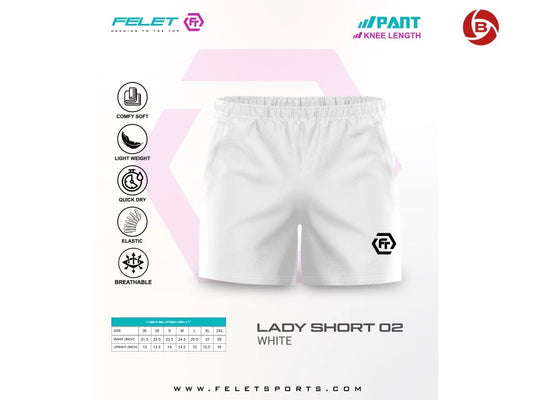 FELET Damen-Shorts 02 white