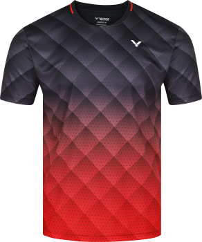 VICTOR unisex T-Shirt T-13100 C - schwarz-rot