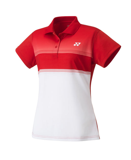 YONEX Women's Polo Shirt, Club Team YW0019 Sunset Red, Größe M