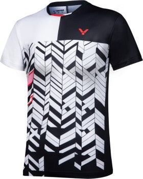 VICTOR Ladies T-Shirt T-11007 C - schwarz-weiß