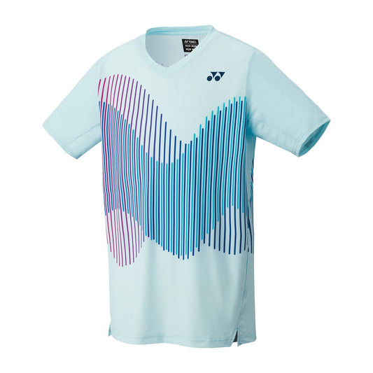 YONEX Men's Crew Neck Shirt 10562, crystal blue