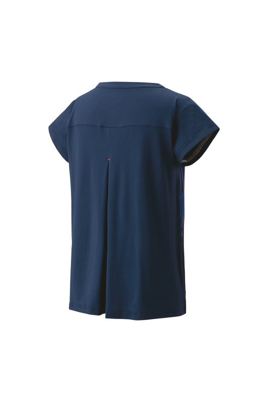 YONEX Women's Crew Neck Shirt, crystal blue