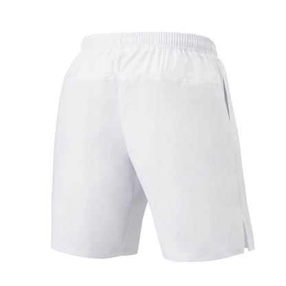 YONEX YM0036 Men's Shorts, CLUB TEAM, White