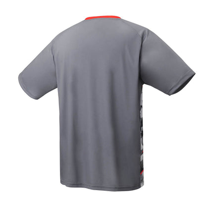 YONEX YM0034 Men's Crew Neck Shirt,CLUB TEAM, Gray