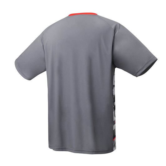 YONEX YM0034 Men's Crew Neck Shirt,CLUB TEAM, Gray