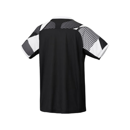 YONEX 10635 Men's Crew Neck Shirt, Bad.Tournament, Black