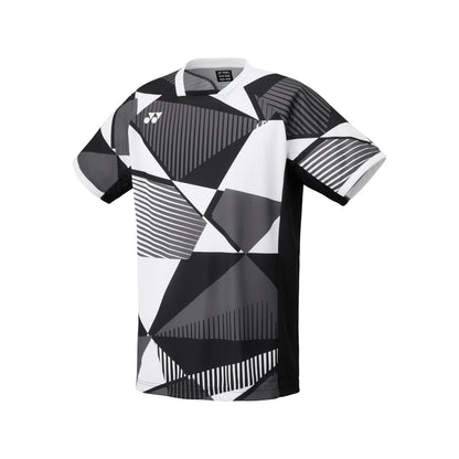 YONEX 10635 Men's Crew Neck Shirt, Bad.Tournament, Black