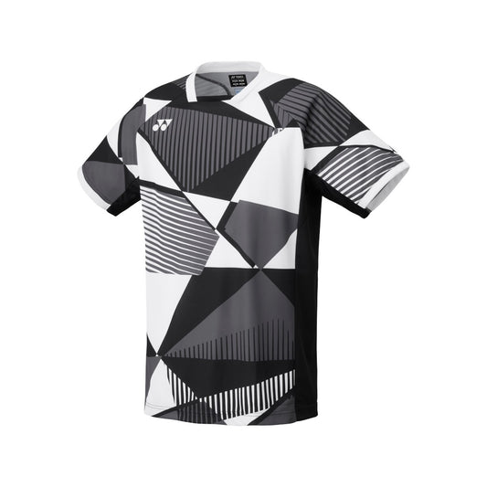 YONEX 10635 Men's Crew Neck Shirt, Bad.Tournament, Black