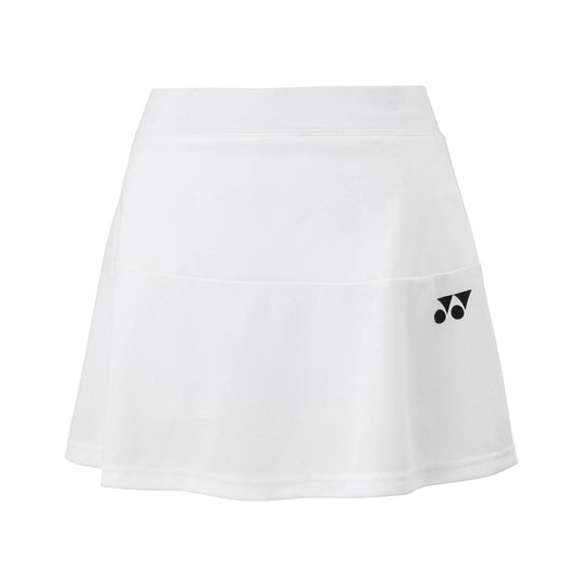YONEX YW0036 Women's Skirt with inner Shorts, CLUB, White