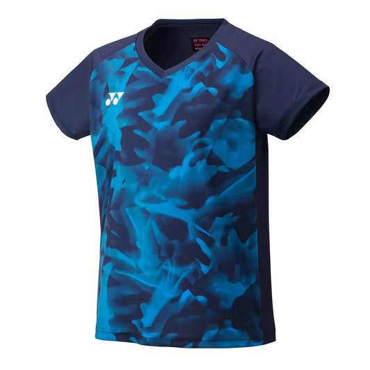 YONEX YW0033 Women's Crew Neck Shirt, CLUB TEAM , Navy Blue