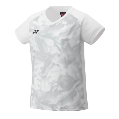 YONEX YW0033 Women's Crew Neck Shirt, CLUB TEAM , White