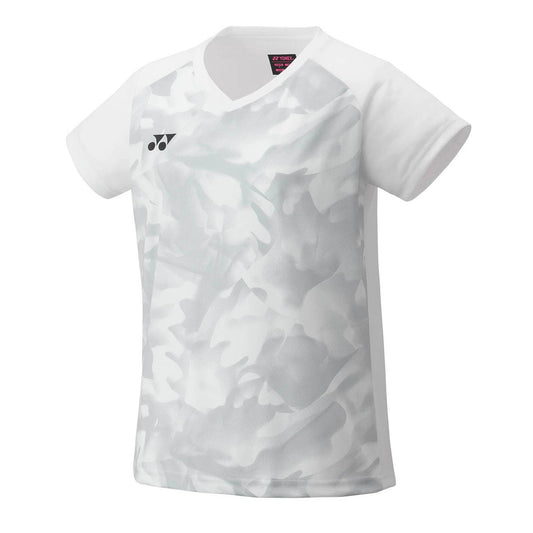 YONEX YW0033 Women's Crew Neck Shirt, CLUB TEAM , White
