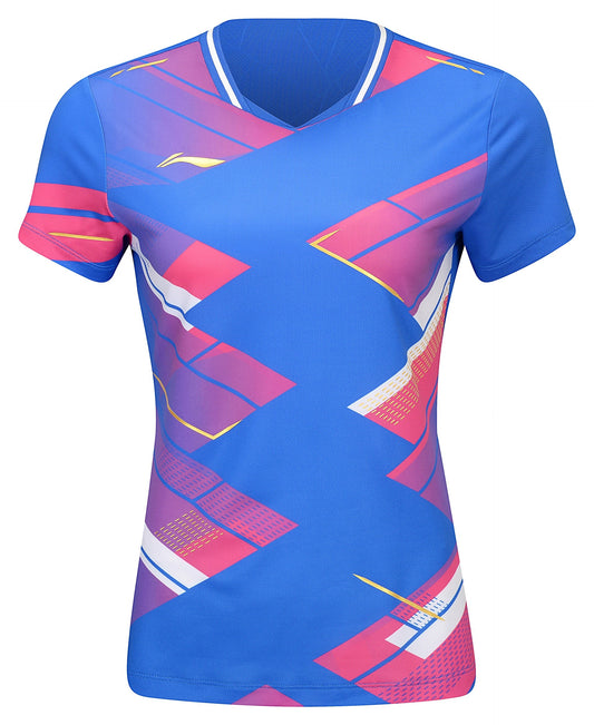 Li-Ning Damen Sportshirt International Players Arena- blau - AAYU228-3""