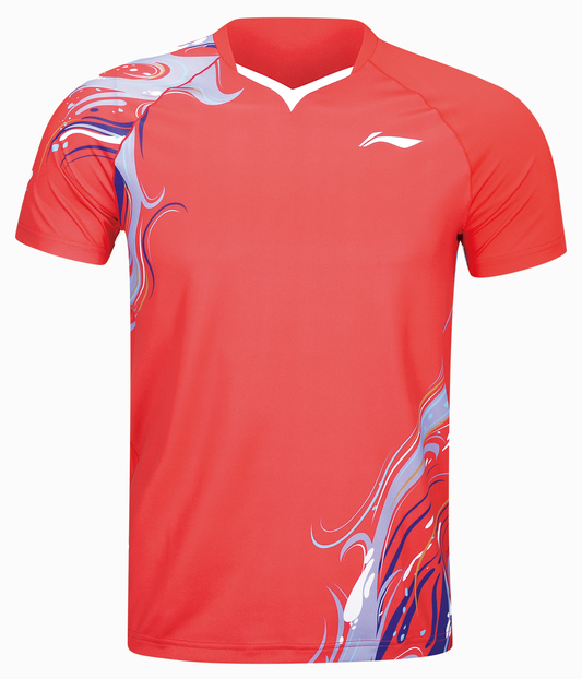 Li-Ning Unisex Sportshirt Fan Edition China Youth Team Koi - rot - AAYU231-3