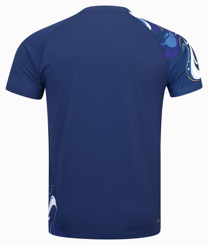 Li-Ning Unisex Sportshirt Fan Edition China Youth Team Koi - blau - AAYU231-4