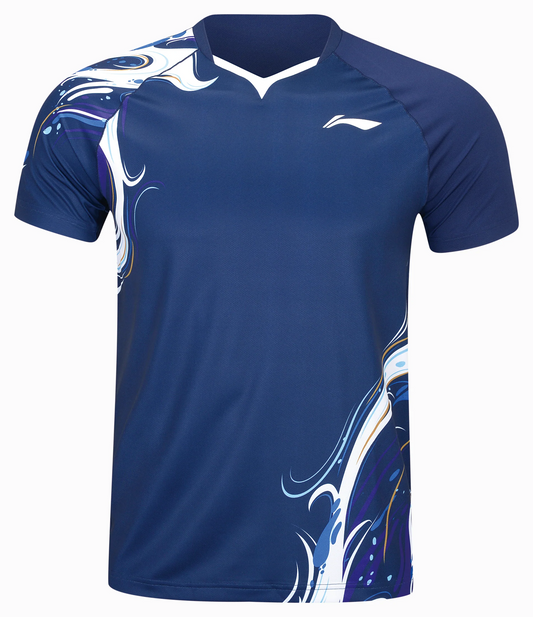 Li-Ning Unisex Sportshirt Fan Edition China Youth Team Koi - blau - AAYU231-4