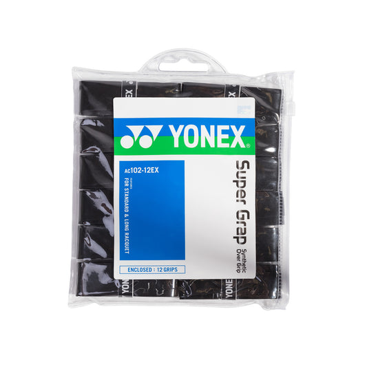 YONEX SUPER GRAP AC 102-12, schwarz, 12er Packung