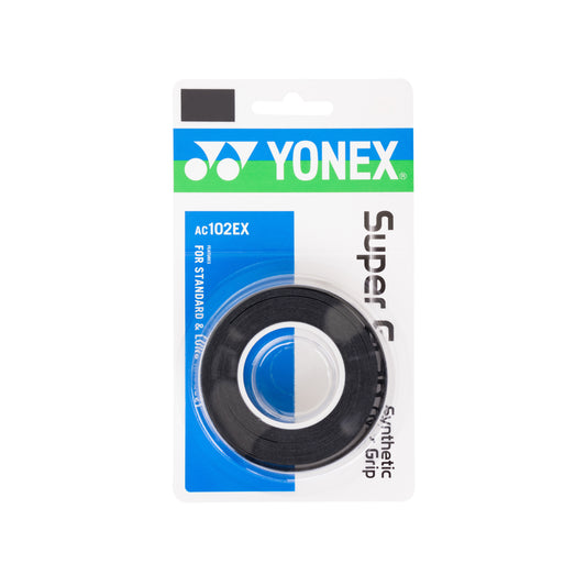 YONEX SUPER GRAP AC 102-3, schwarz, 3er Packung