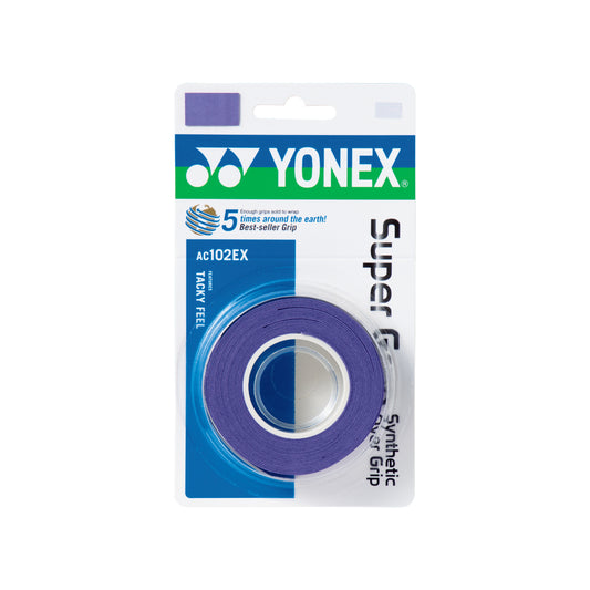 YONEX SUPER GRAP AC 102-3, lila, 3er Packung