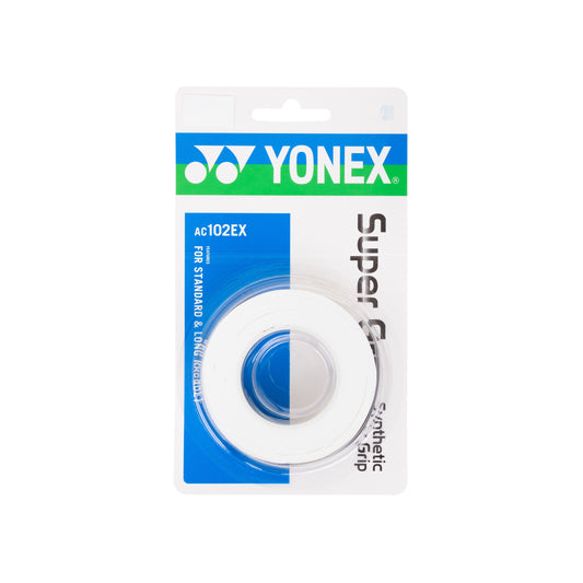 YONEX SUPER GRAP AC 102-3, weiß, 3er Packung
