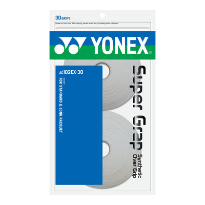 YONEX SUPER GRAP AC 102-30, weiß, 30er Packung