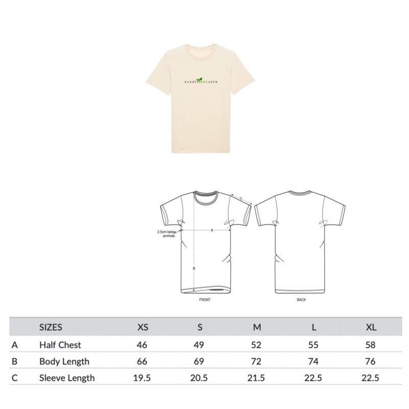 BadmintONEarth Shirt Unisex Baumwolle
