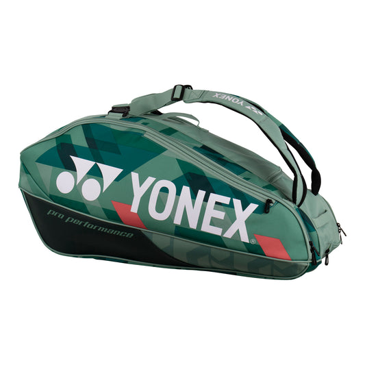 YONEX 92429 PRO RACQUET BAG (9 PCS), olive green