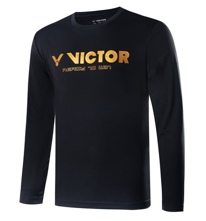 VICTOR Longsleeve T-35100 C unisex, schwarz