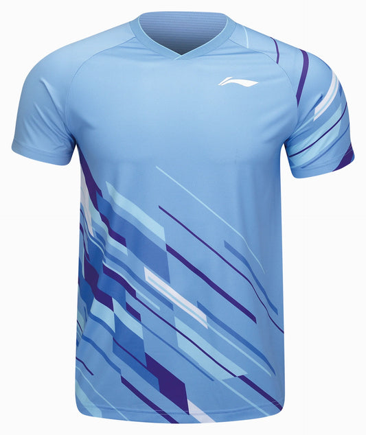 Li-Ning Unisex Wettkampfshirt Fan-Edition International Teams Power - hell-blau - AAYU225-3""