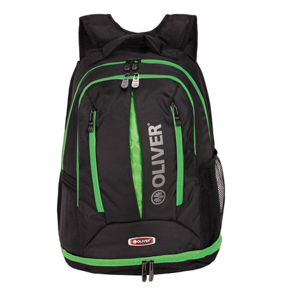 OLIVER Rucksack TS 65045, schwarz-grün